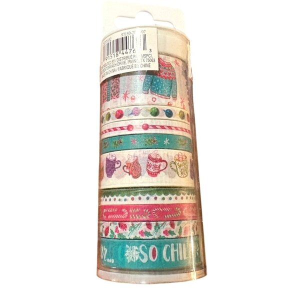 Artminds Christmas Washi Tape 6 Rolls Holiday-Themed Designs Crafts Scrapbooking - Picture 3 of 10